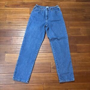 LL Bean Original Fit Lined Jeans Dark Wash Cozy Cabin Core| Size 12 Tall